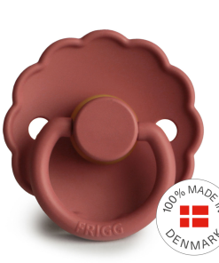 FRIGG Daisy - Round Latex Pacifier - Baked Clay