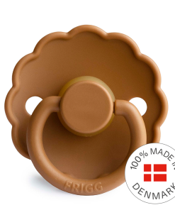 FRIGG Daisy - Round Latex Pacifier - Cappucino