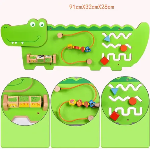 Jeronimo Wooden Wall Activity Crocodile - Image 2