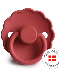 FRIGG Daisy - Round Latex Pacifier - Scarlett