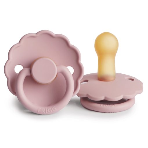 FRIGG Daisy - Round Latex Pacifier - Baby Pink - Image 2