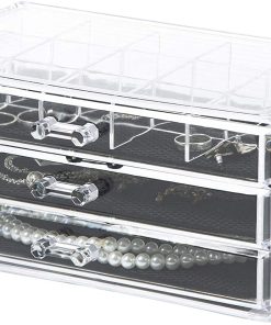 Clear Jewellery Organiser With Draws