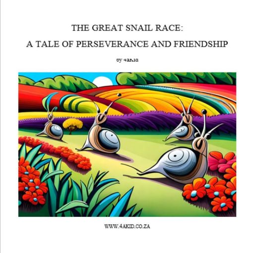 The Great Snail Race: A Tale of Perseverance and Friendship Digital E-Book